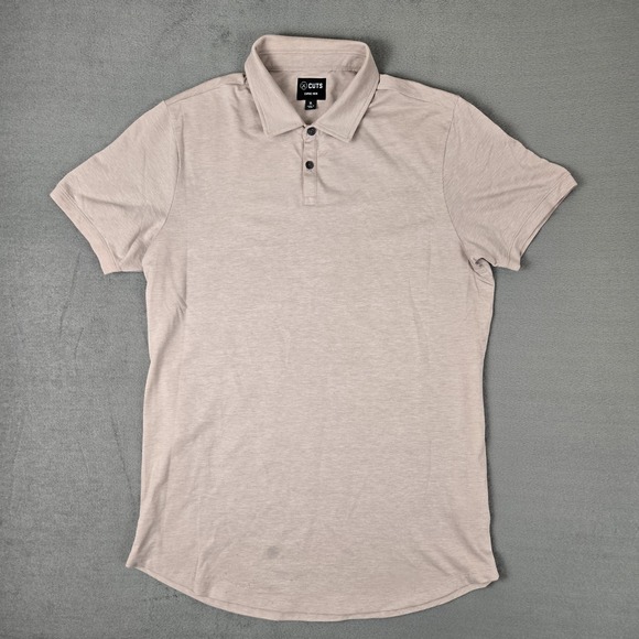 Cuts Clothing Other - Cuts Clothing Polo Shirt Mens XL‎ Short Sleeve Curve Hem Stretch Casual *READ
